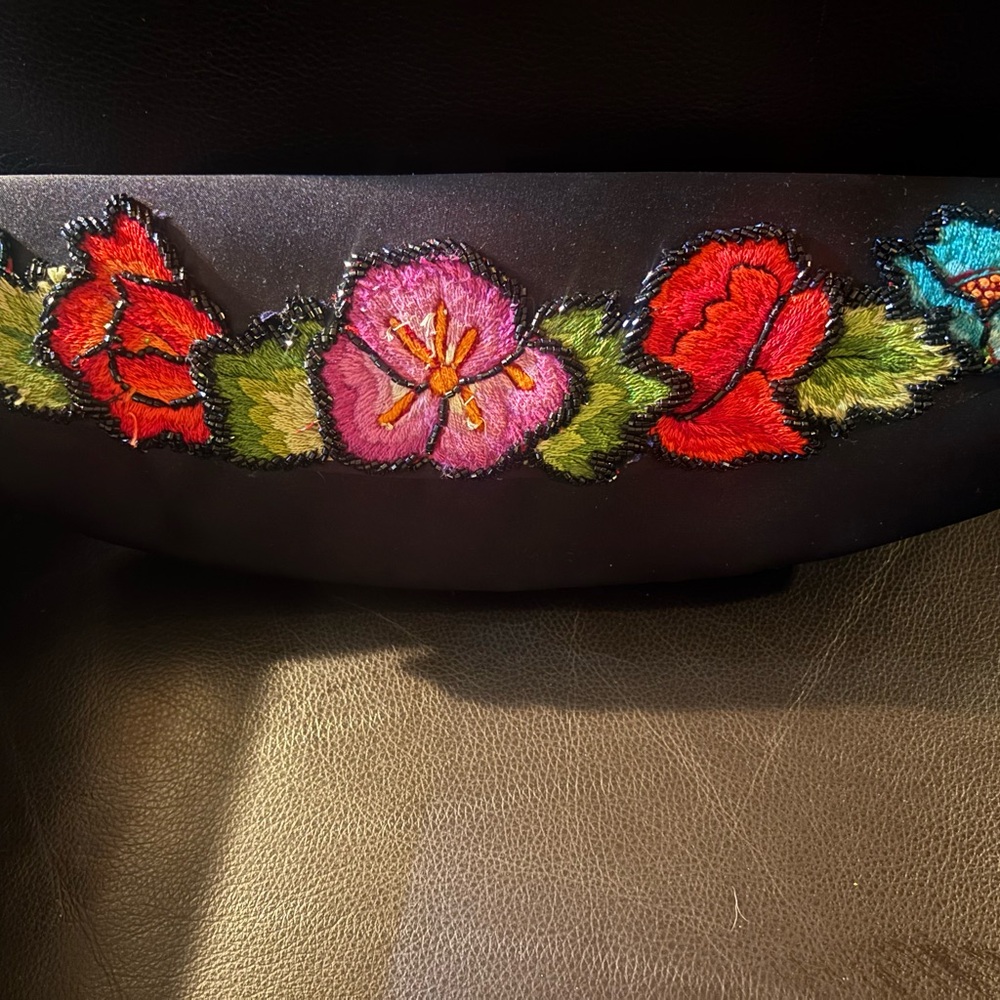 vintage Armando Mafud satin evening clutch